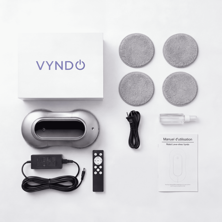 Vyndo X11 Pro — Robot Lave-Vitre Automatique Moteur Convertisseur