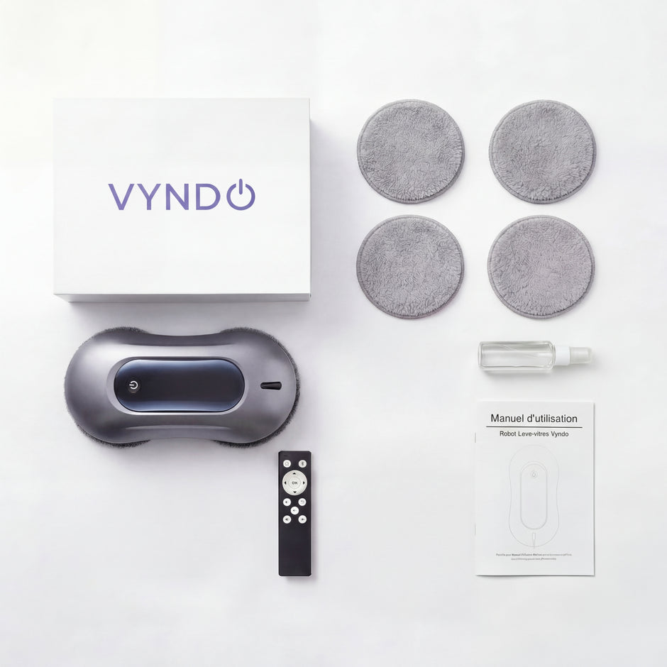 Vyndo S9 — Robot Lave-Vitre Automatique avec Télécommande